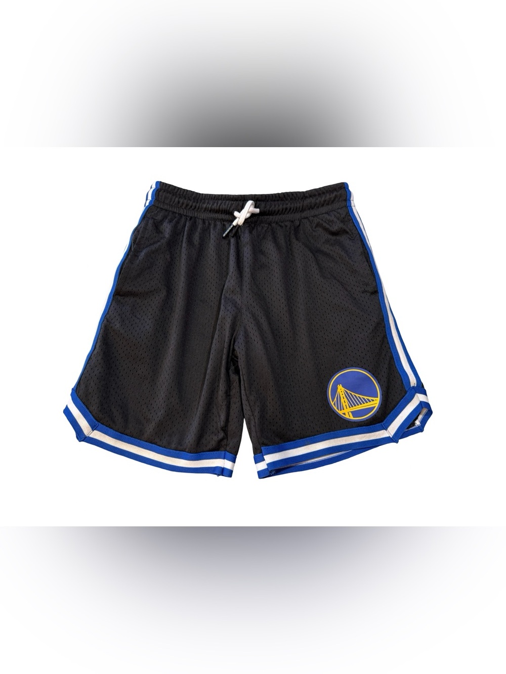Golden State Warriors NBA Youth Mesh Basketball Shorts Size 10-12 athletic